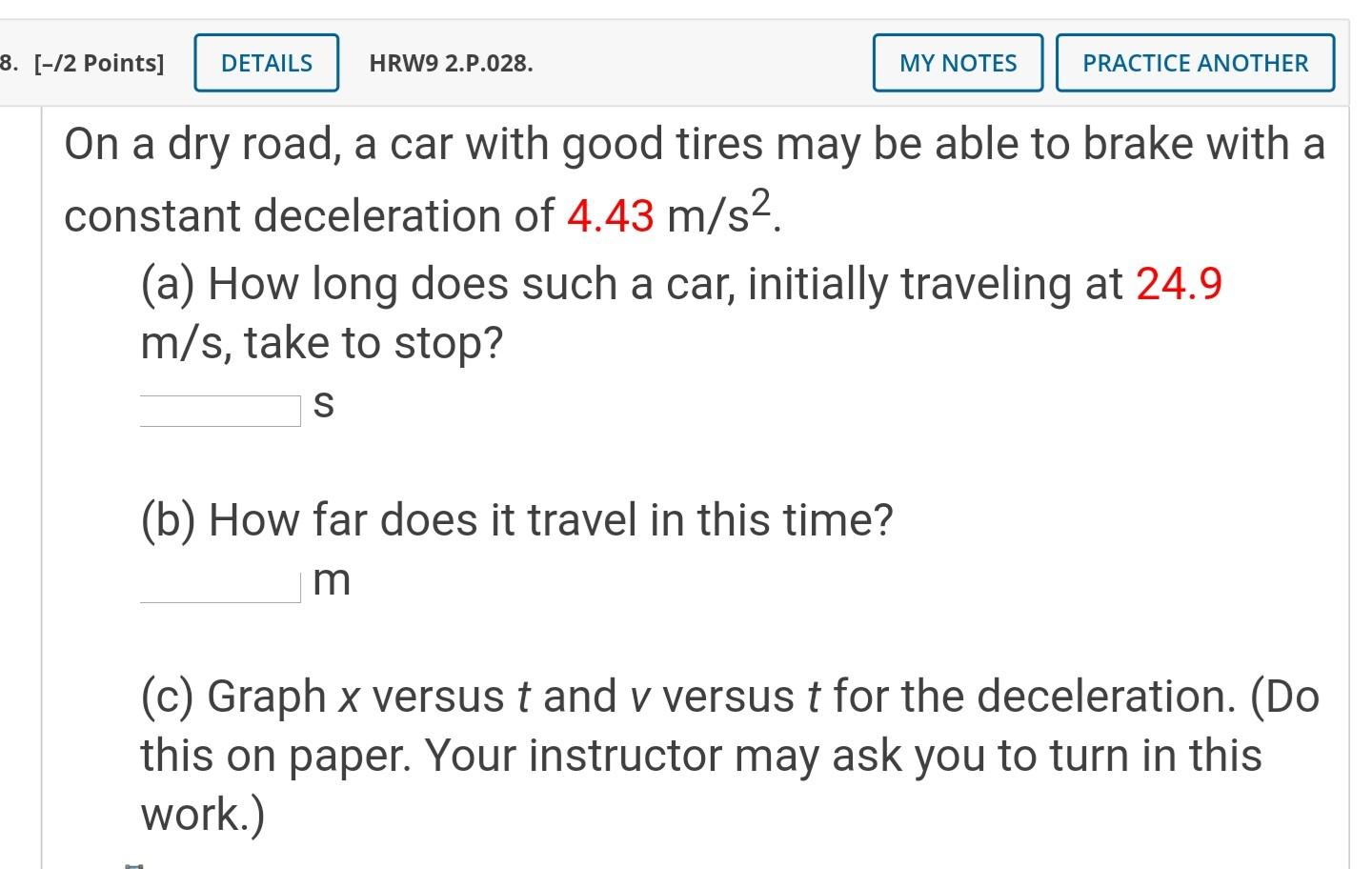 Solved 4. [-/1 Points] DETAILS HRW9 2.C2.08. MY NOTES The | Chegg.com