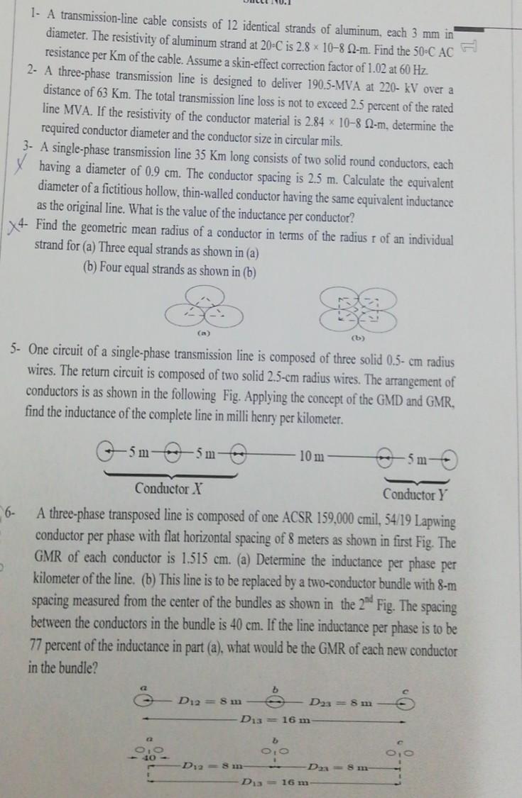 Solved 1 A cable consists of 12 identical