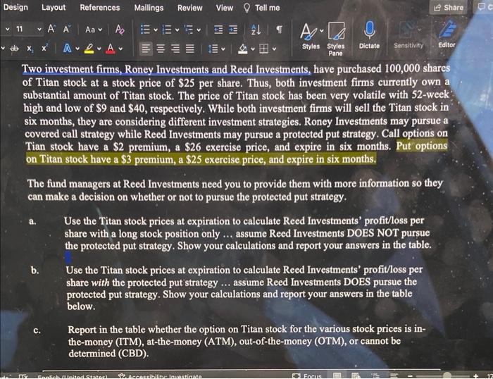 Two investment firms, Roney Investments and Reed