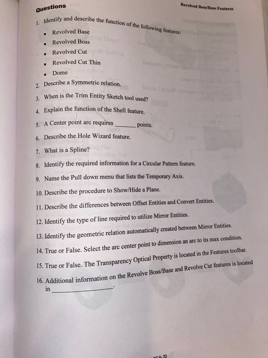 Solved Revolved Boss Base Features Questions Vand Describe Chegg Solved Revolved Boss Base Features Questions Vand Describe Chegg