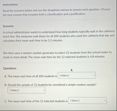 Solved Instructions:Read the scenario below and use the | Chegg.com