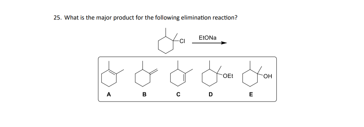 Solved What is the major product for the following | Chegg.com
