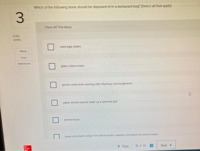 Solved Seerence Fegusa 3. Which of these items should be