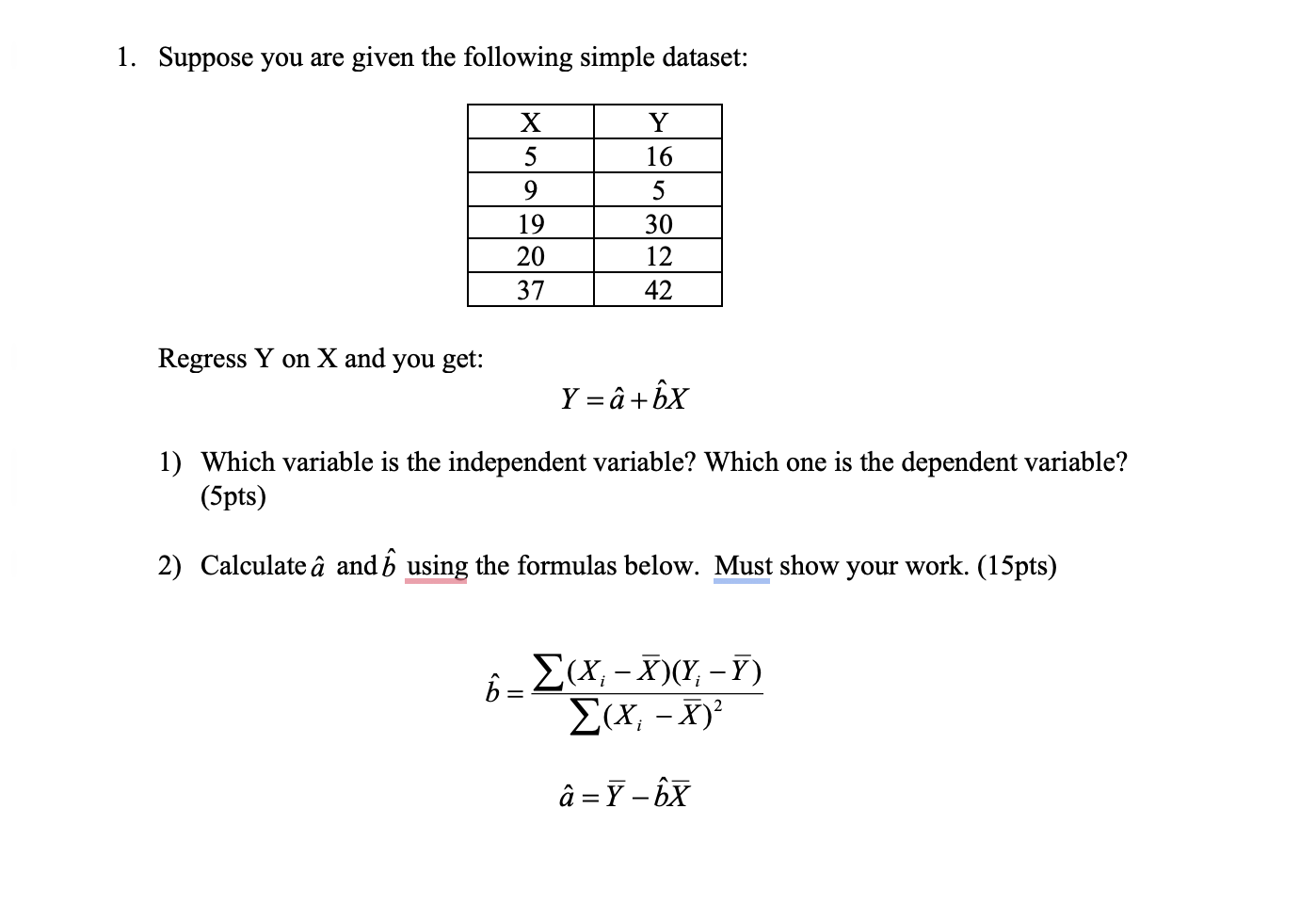 Solved Suppose you are given the following simple | Chegg.com