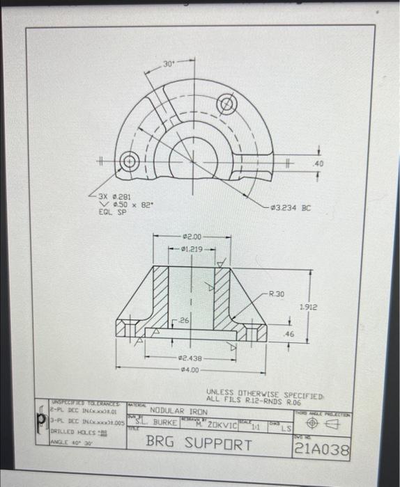 Solved MECT103-Technical Drawing Week 8 - Assignment 6 Name: | Chegg.com