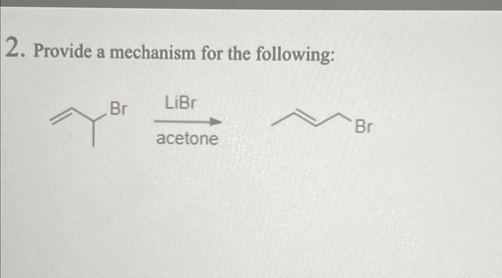 Solved Provide a mechanism for the following: | Chegg.com
