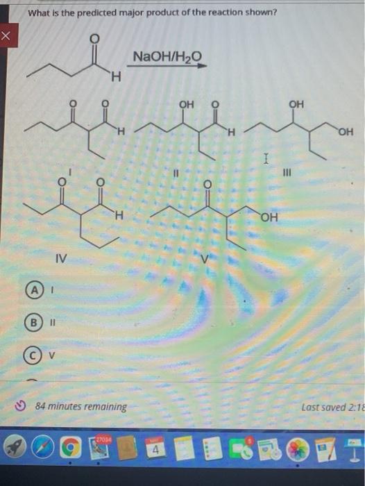 Solved What Is The Predicted Major Product Of The Reaction