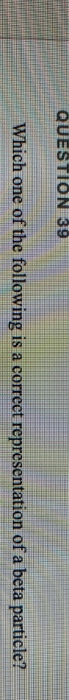 Solved Um QUESTION 39 Which One Of The Fo Chegg