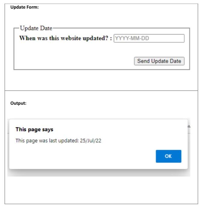 Solved (2) tentud purpount, you tre to wis an alert to wey t | Chegg.com