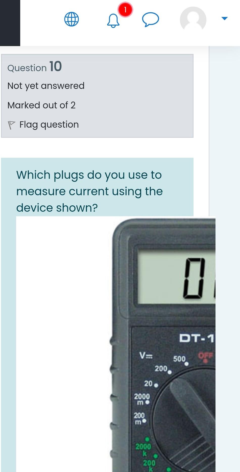 Solved 1 ♡ Question 10 Not yet answered Marked out of 2 P | Chegg.com