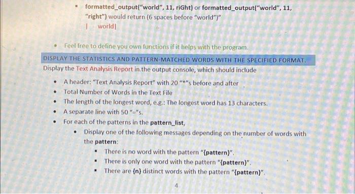 Solved Text pattern identification is a process to find | Chegg.com