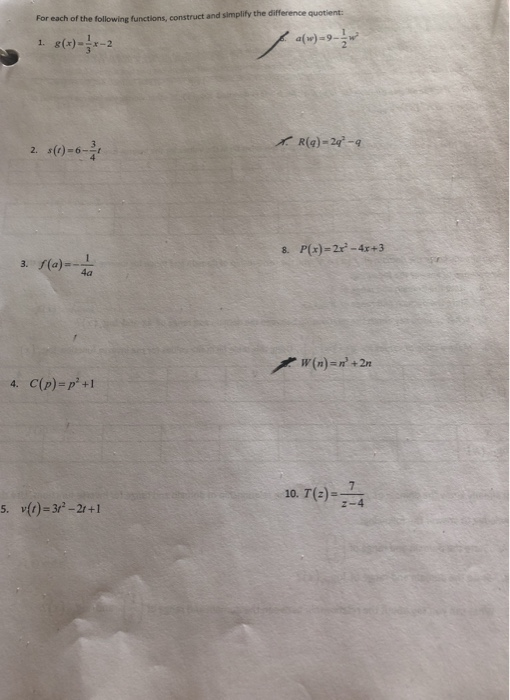 Solved Given V X 1 3x Determine And Simplify The Follow Chegg Com