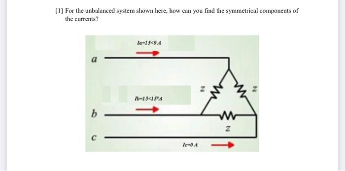 Solved [UFor the unbalanced system shown here, how can you | Chegg.com