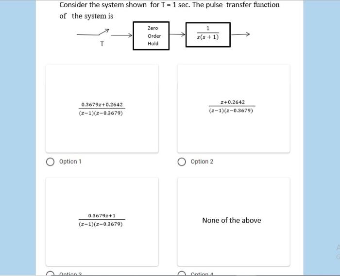 Solved subject : control choose the corect answer with | Chegg.com