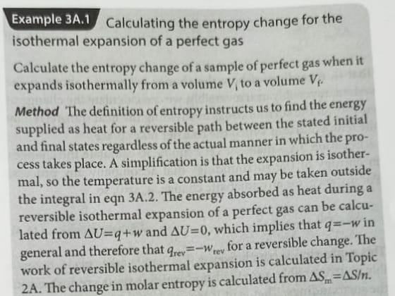 Solved Example 34.1 Calculating the entropy change for the | Chegg.com