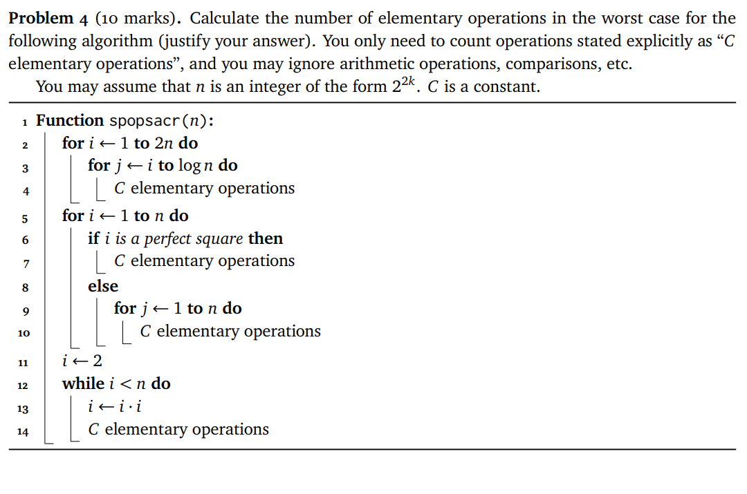 Solved Problem 4 (10 marks). Calculate the number of | Chegg.com