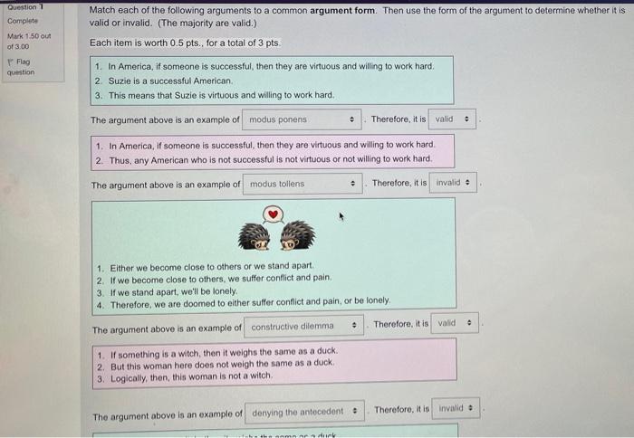 Solved Question 1 Complete Match each of the following | Chegg.com