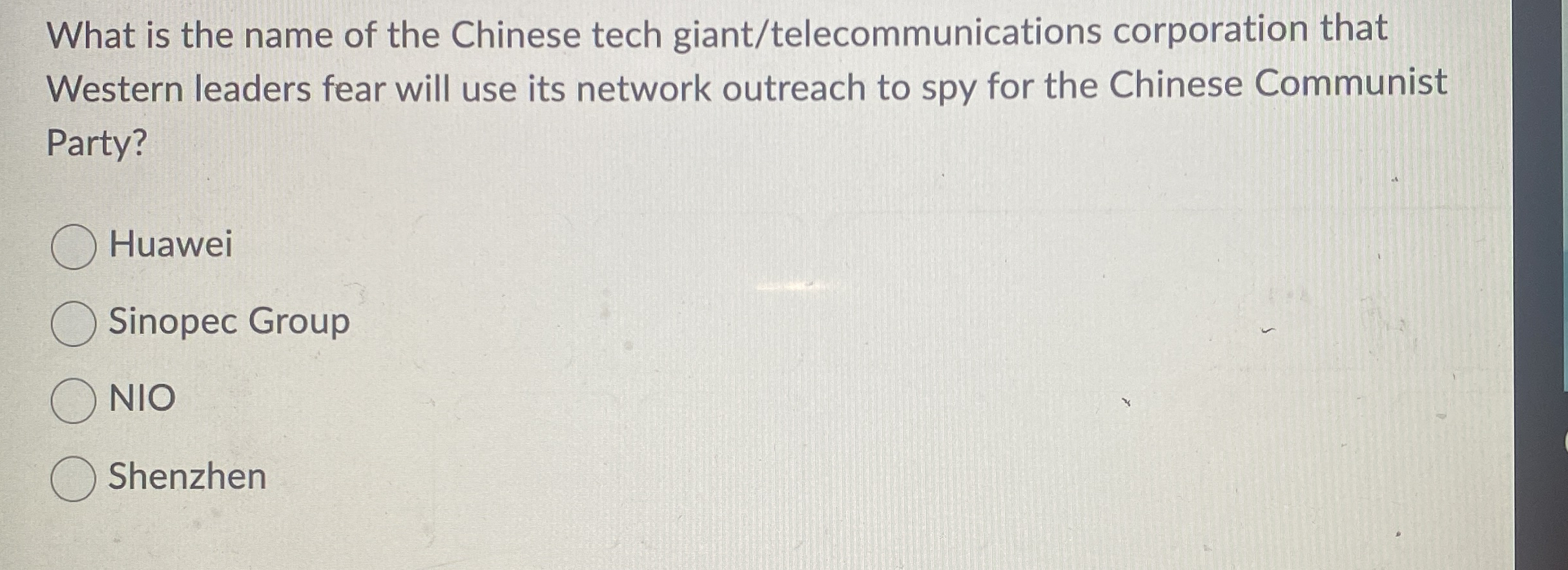 Solved What Is The Name Of The Chinese Tech | Chegg.com