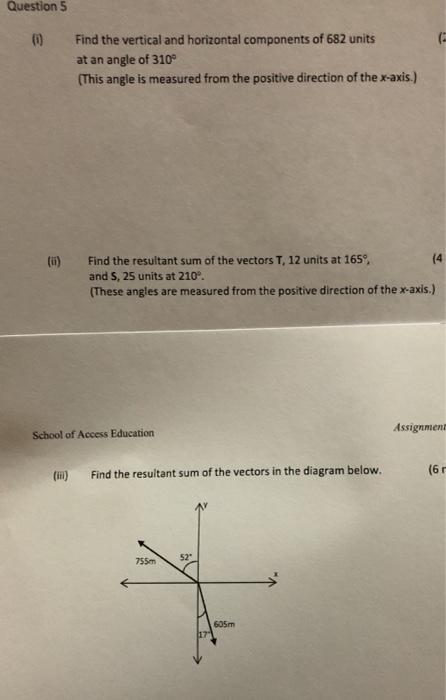 Solved Question 5 C Find the vertical and horizontal | Chegg.com