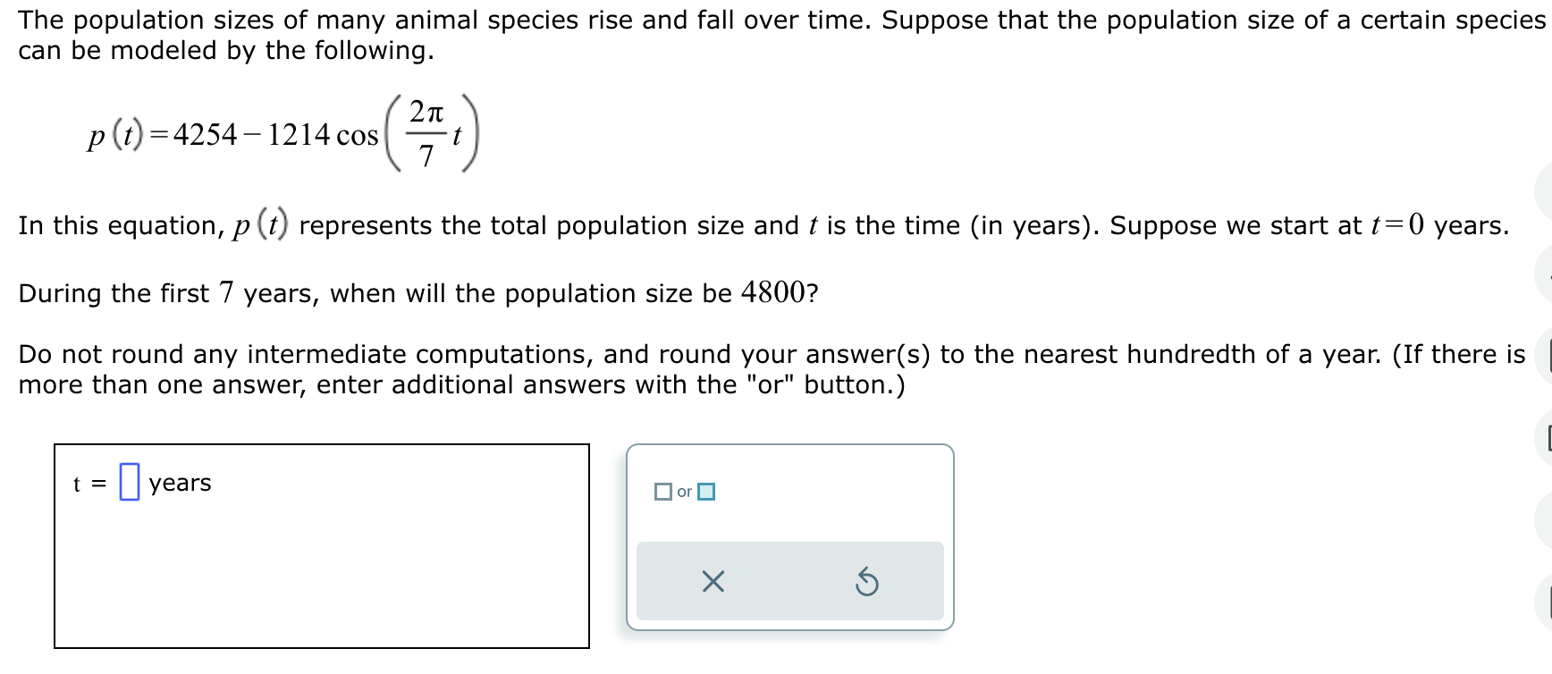 Solved The population sizes of many animal species rise and | Chegg.com