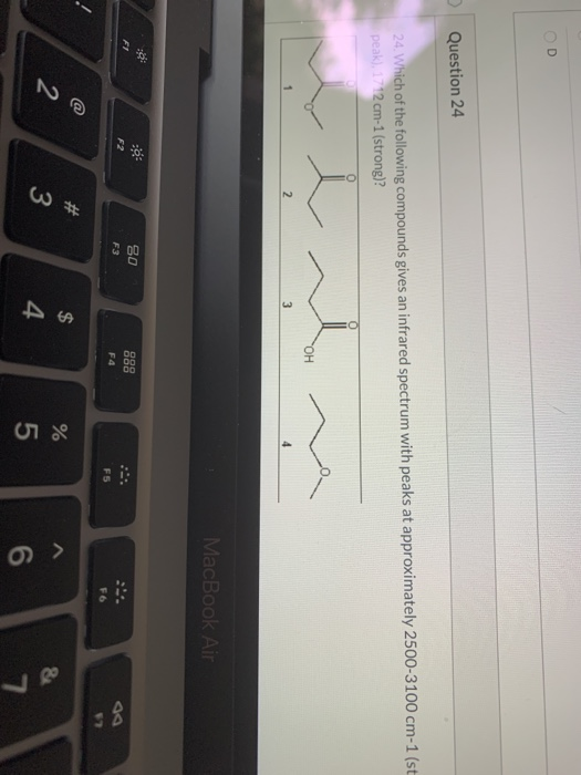 Solved D > Question 24 24. Which of the following compounds | Chegg.com
