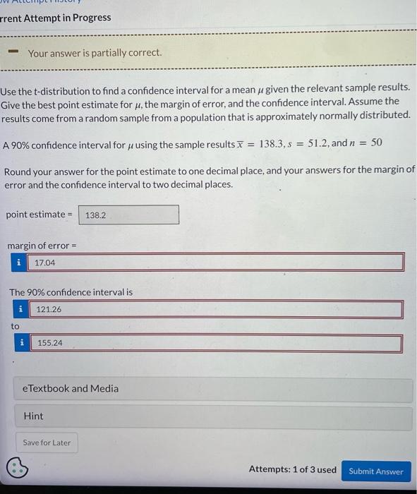 Solved Use the t-distribution to find a confidence interval | Chegg.com