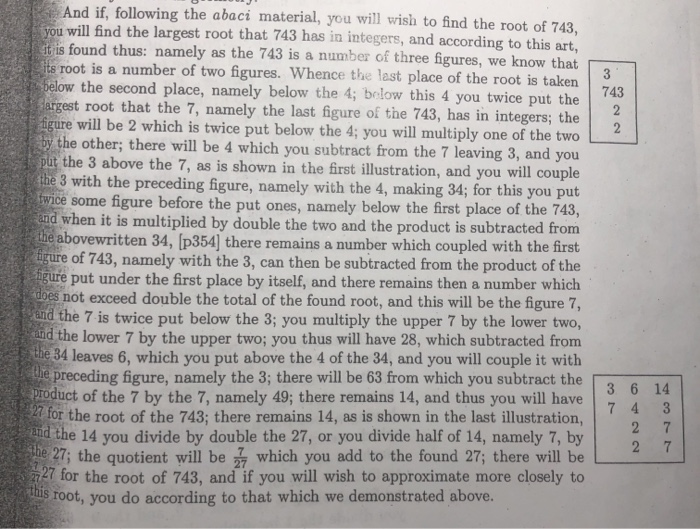 Solved Using Methods of Determining Square Root Find V7584 | Chegg.com