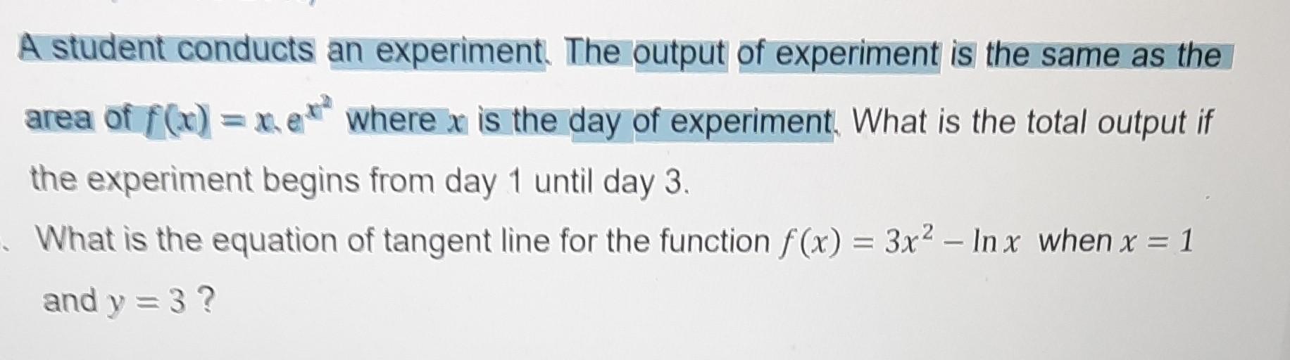 Solved A student conducts an experiment. The output of | Chegg.com