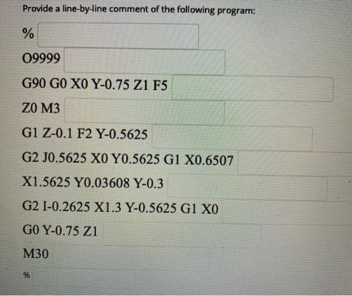 Solved Provide a line-by-line comment of the following | Chegg.com