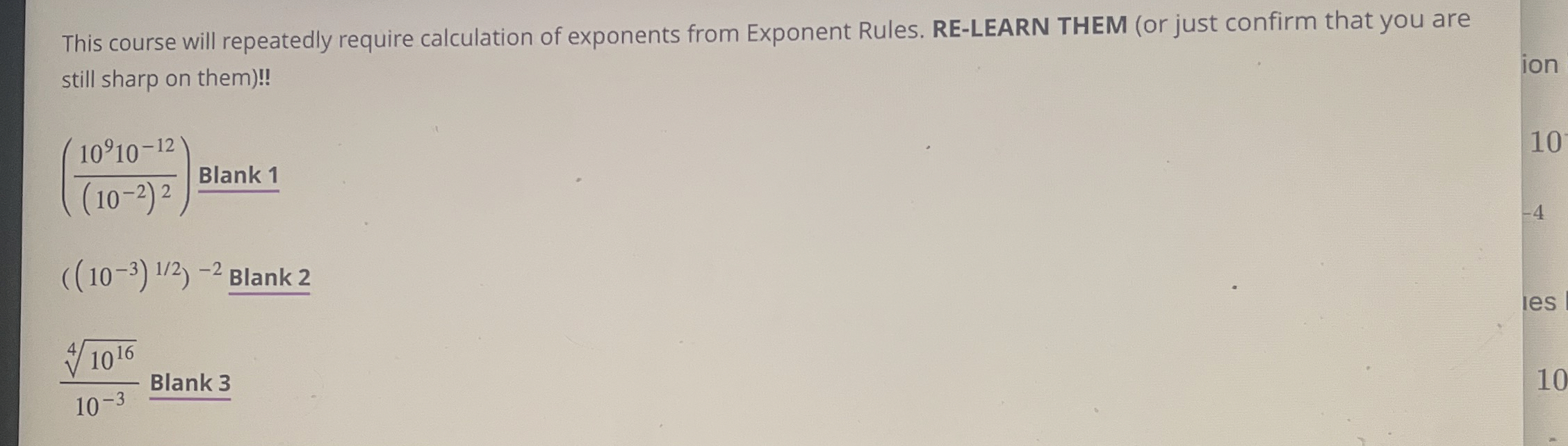 Solved This course will repeatedly require calculation of | Chegg.com