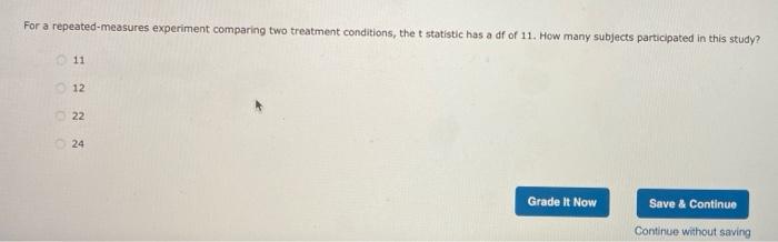 Solved Repeated-measures experiments measure the same set of | Chegg.com
