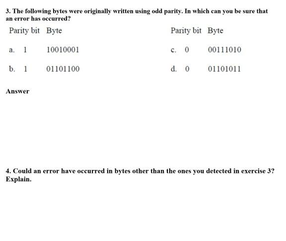 Solved 3. The following bytes were originally written using | Chegg.com