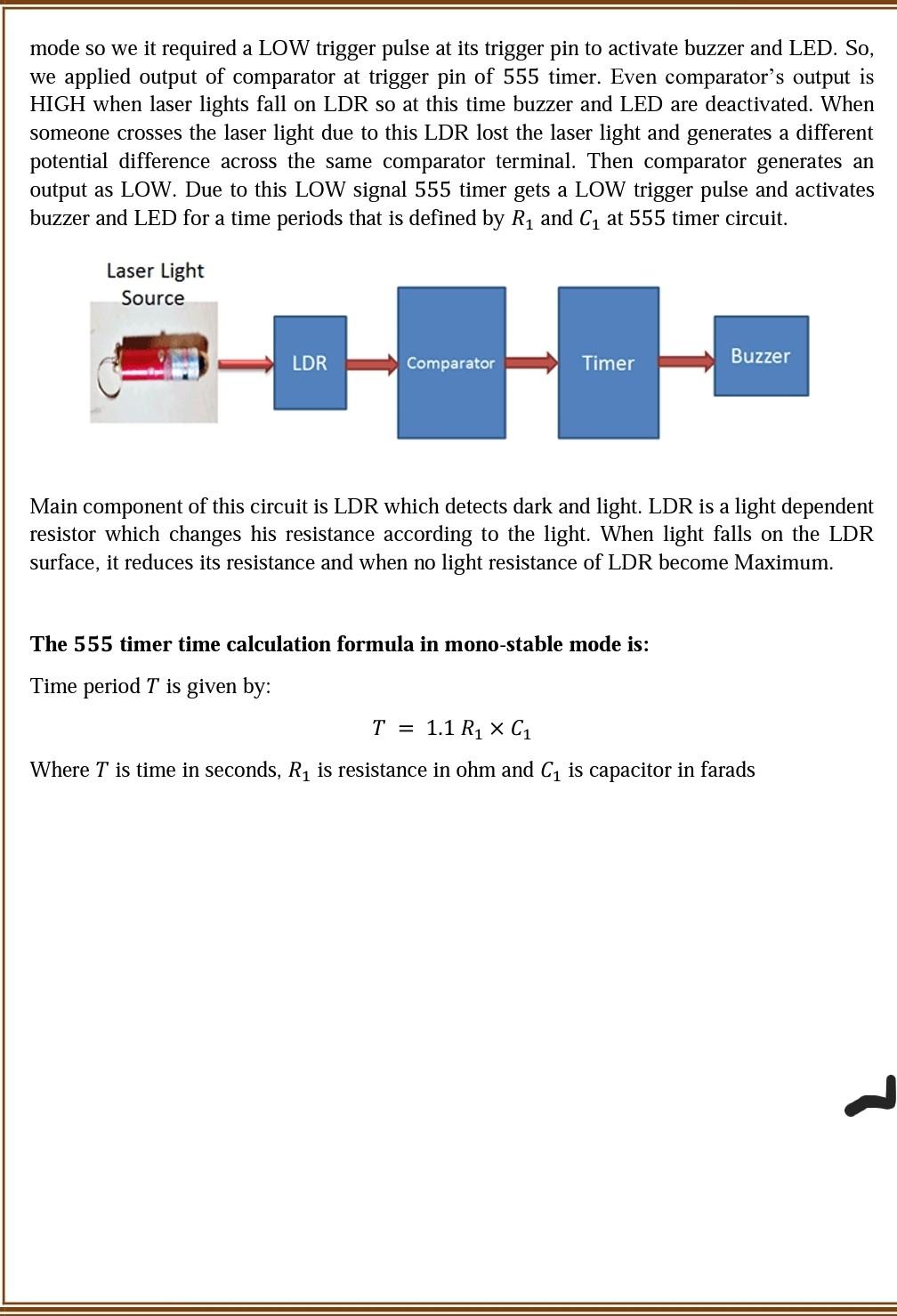 Part 1 LDR dark detector circuit An LDR or "Light