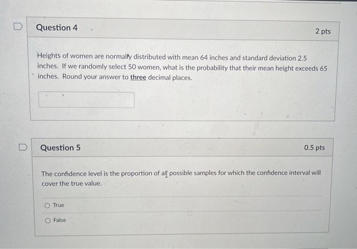 Solved D Question 3 3 pts ats For a given population of high | Chegg.com