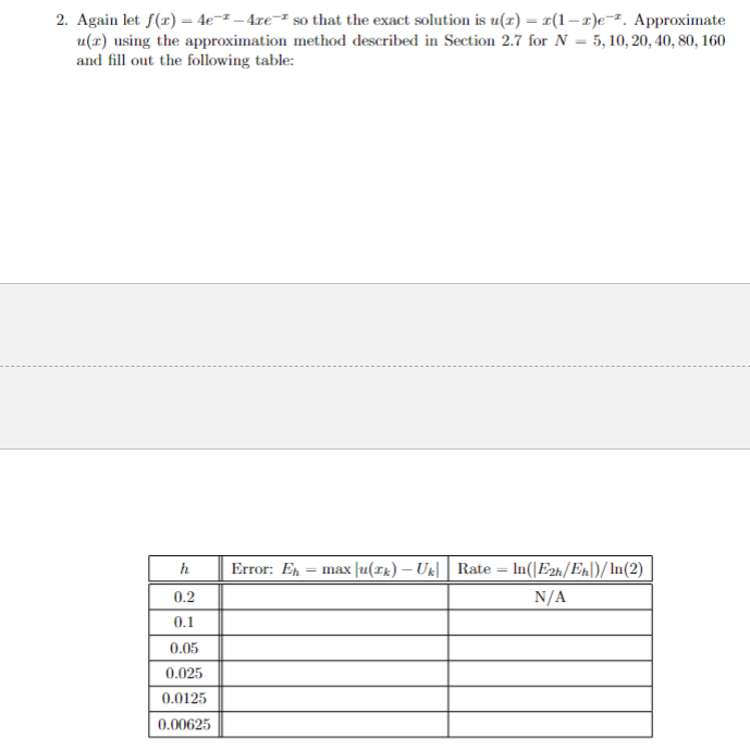 Solved Please complete all parts of the question in | Chegg.com