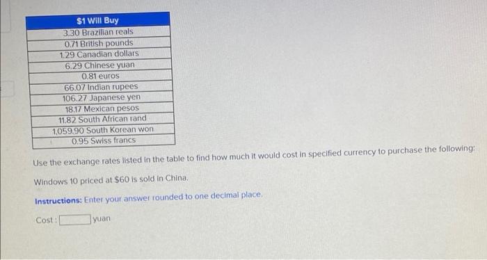 Solved 1 Will Buy 3 30 Brazilian Reals 0 71 British Pounds Chegg