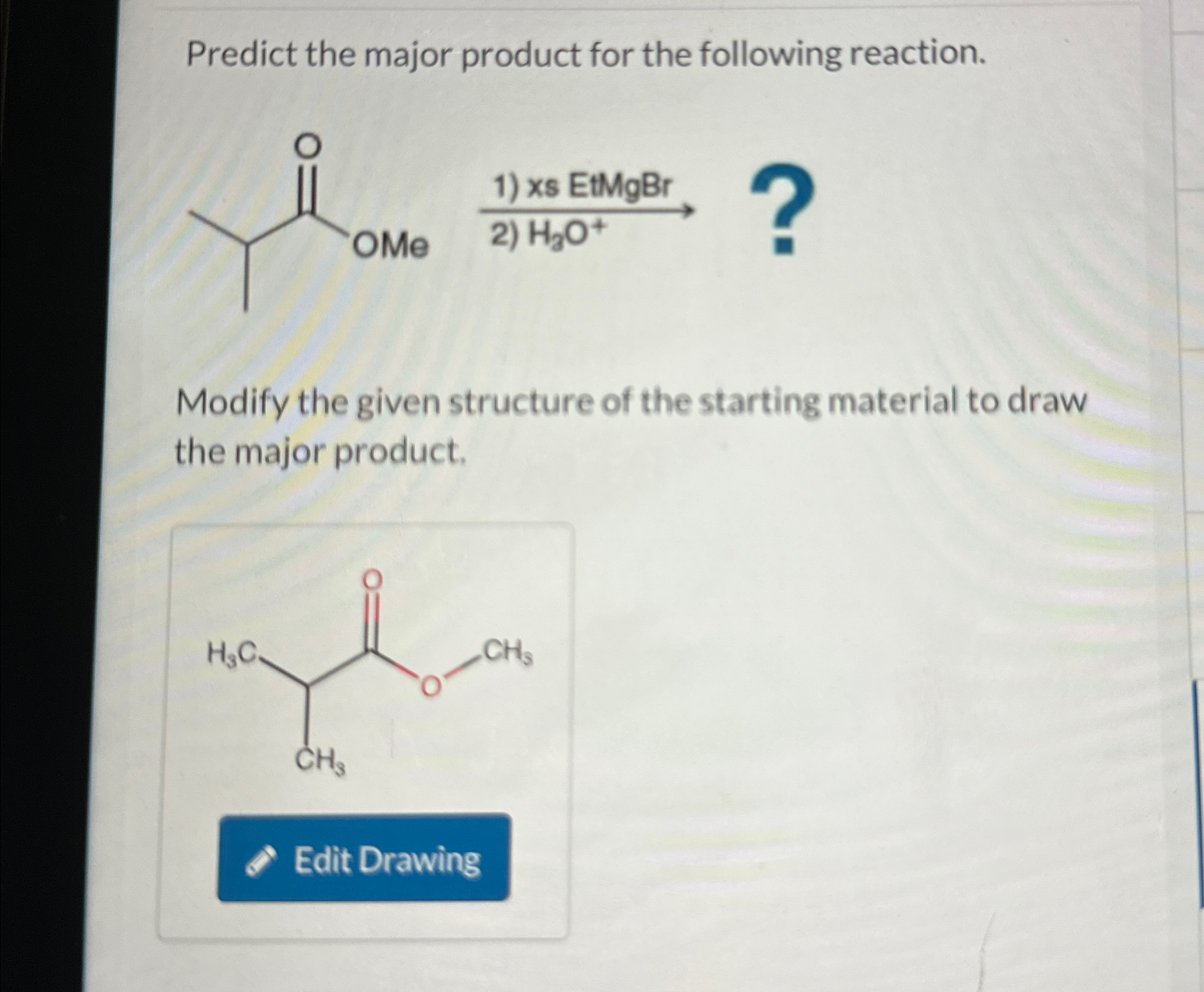 Solved Predict the major product for the following | Chegg.com