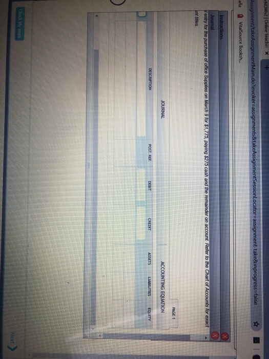 Solved Prepare a journal entry for the purchase of office