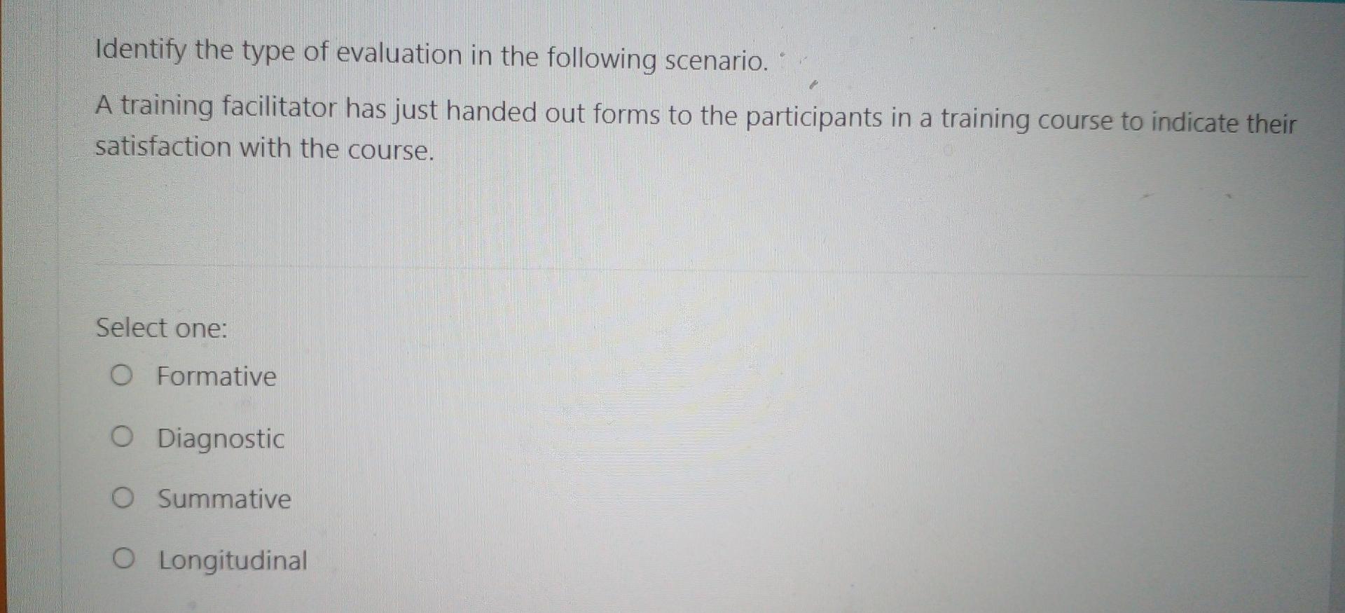 Solved Which phase of the training cycle refers to | Chegg.com