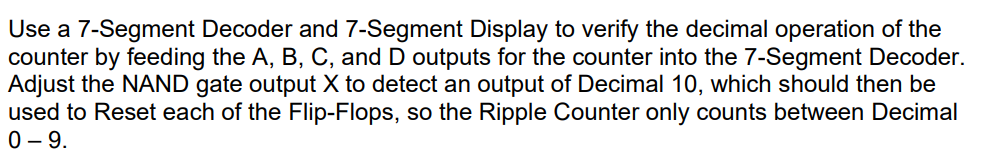 Solved Use a 7-Segment Decoder and 7-Segment Display to | Chegg.com