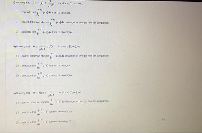 Solved Suppose f(x) is defined over the interval (0,∞) and | Chegg.com