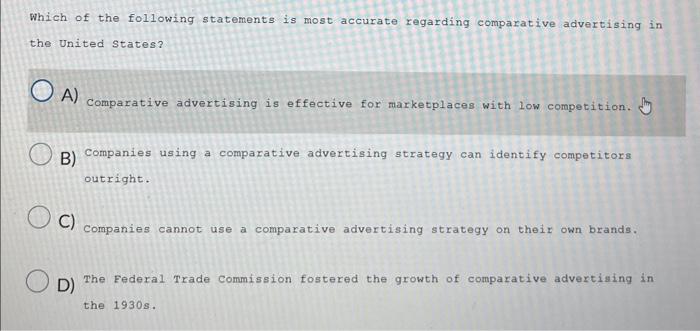 Solved Which of the following statements is most accurate | Chegg.com