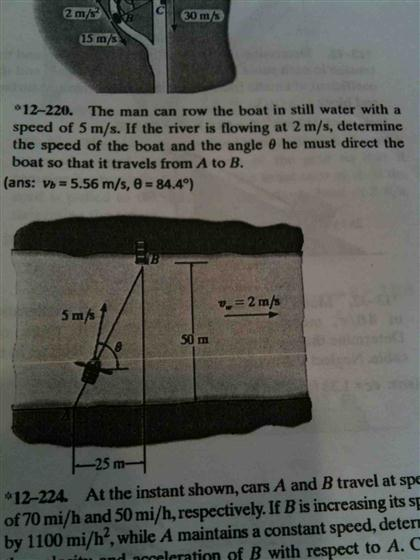 Solved The man can row the boat in still water with a speed