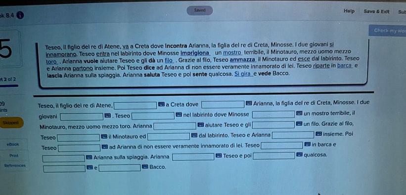 Teseo, il figlio del re di Atene, ya a Creta dove