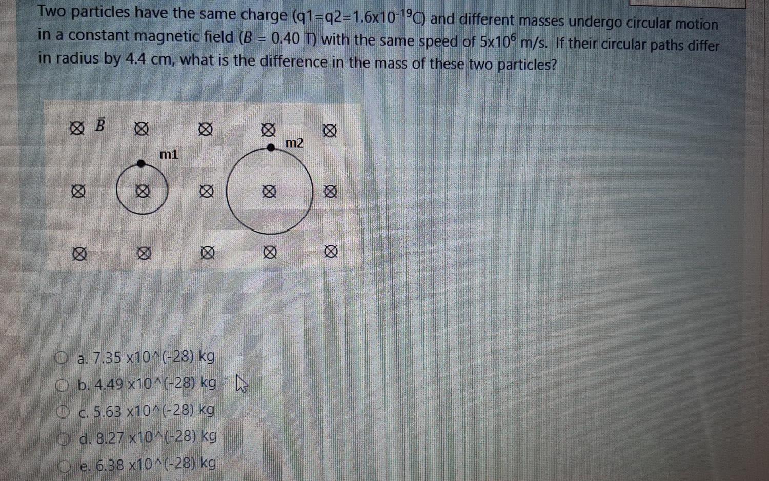 Solved Two particles have the same charge (q1=q2=1.6x10-190) | Chegg.com
