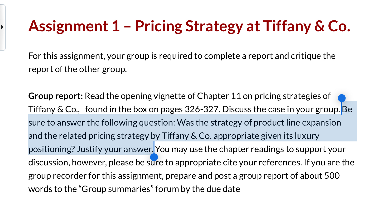 Pricing strategy of discount tiffany & co