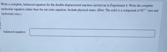 Write a balanced equation for the synthesis reaction | Chegg.com