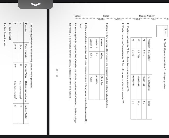 Solved Score II, Total 20 points, 4 questions, 5 points per | Chegg.com