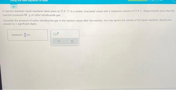 Solved A reaction between liquid reactants takes place at | Chegg.com