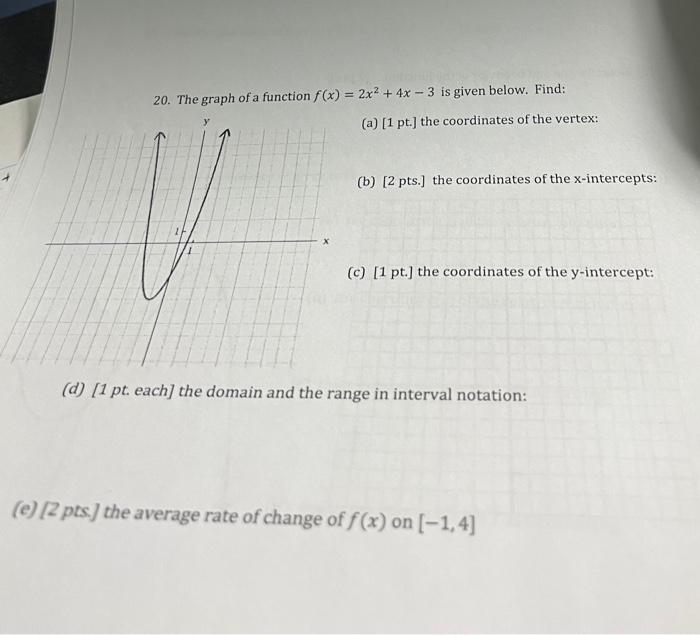 graph the function f x )= 2x2 − 4x 3